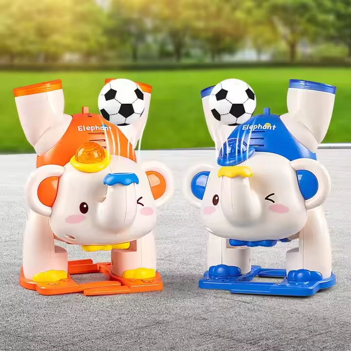 Elephant musician fun blowing ball